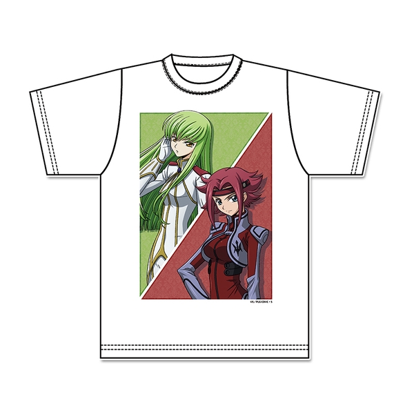 コードギアス 反逆のルルーシュ グラフィックTシャツ[C.C.＆カレン]