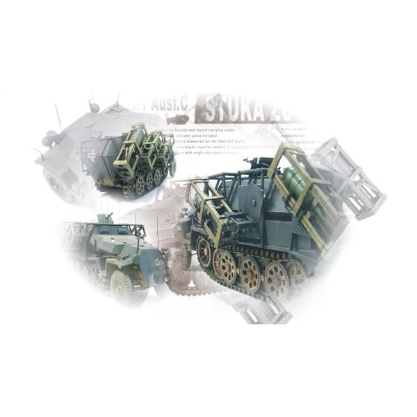 AFVクラブ Sd.Kfz.251/1 Ausf.C グランドスツーカ ロケットランチャー搭載型 スケールモデル FV35091
