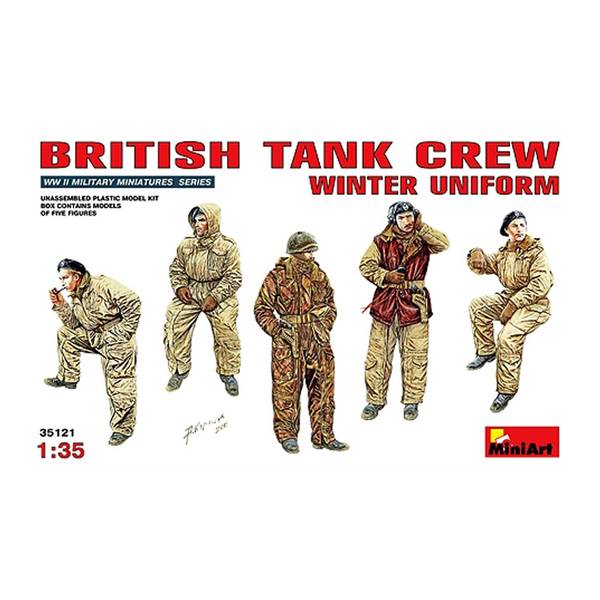 ミニアート 1/35 イギリス戦車兵(防寒服)フィギュアセット5体入 スケールモデル MA35121