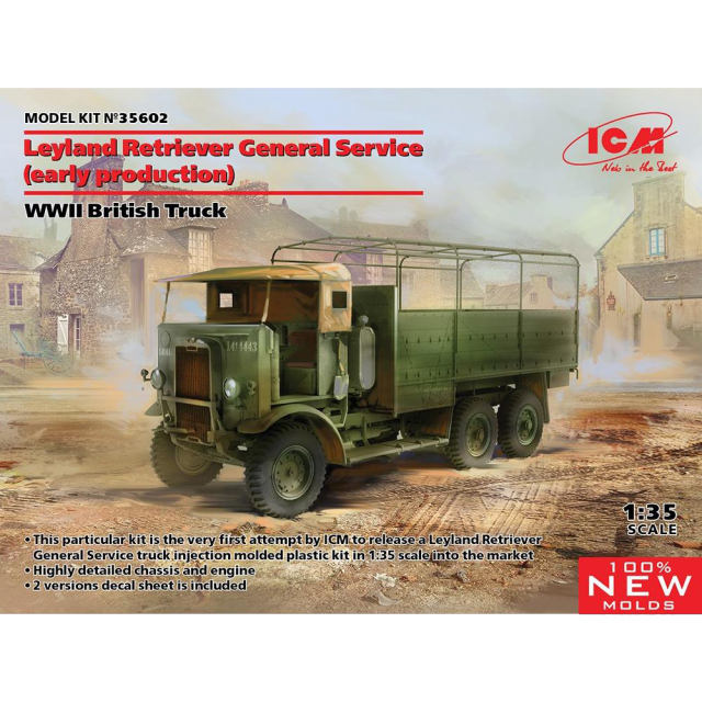 ICM 1/35 イギリス レイランド レトリバー GSトラック(初期型) スケールモデル 35602