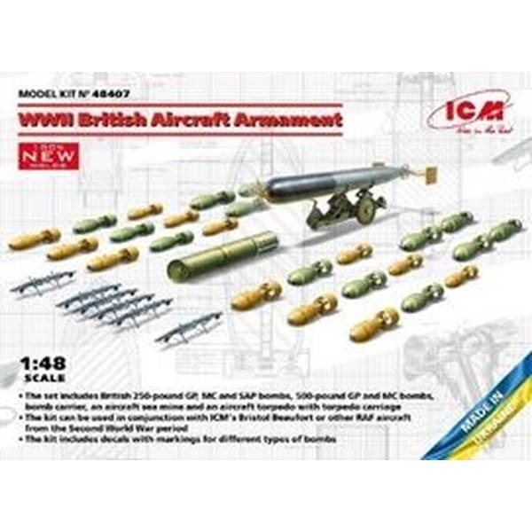 ICM 1/48 WWII イギリス航空機武装セット 模型用グッズ 48407