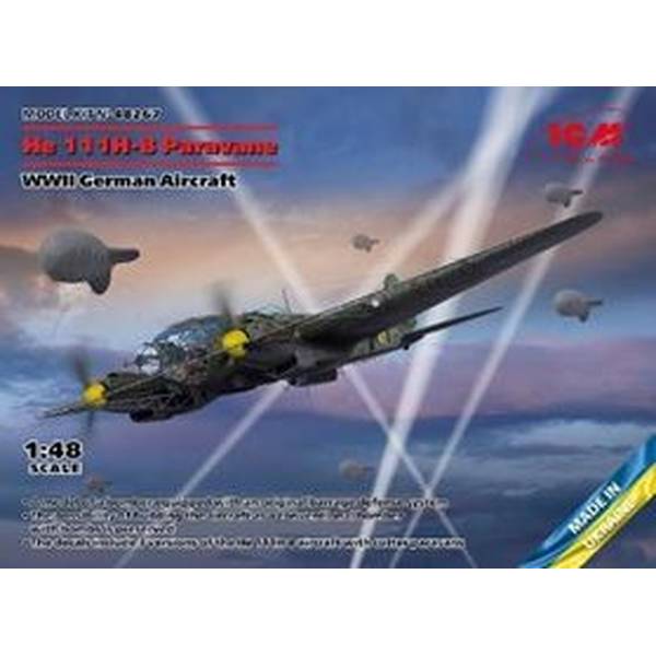 ICM 1/48 ハインケル He111H-8 バルーンケーブルカッター スケールモデル 48267