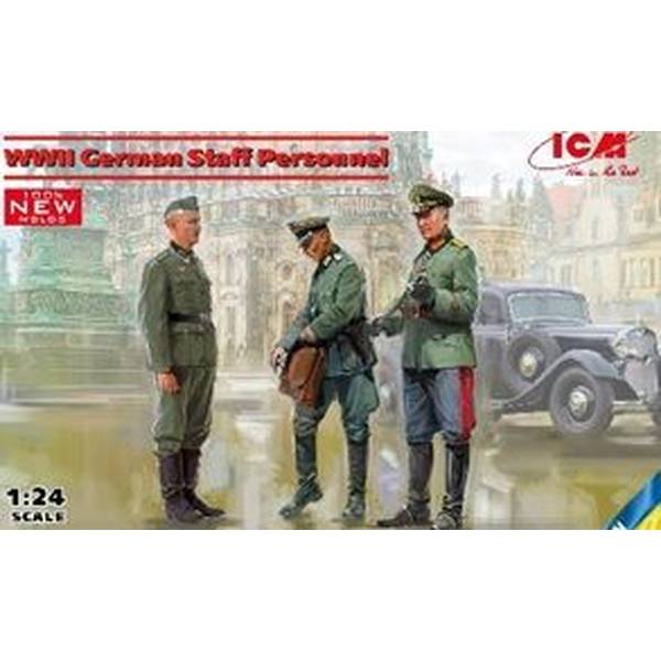 ICM 1/24 WWIIドイツ将校 & スタッフ スケールモデル 24020