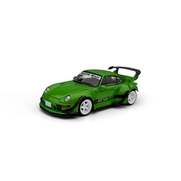 【4月予約】MODEL MODEL 1/64 ポルシェ RWB 993 グリーン 完成品ミニカー MM64-RWB993-008