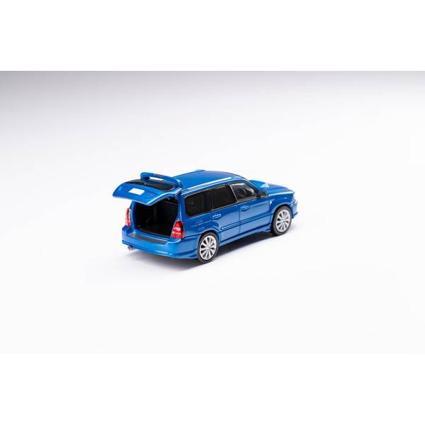 MODEL MODEL 1/64 スバル フォレスター SG9 Sti ブルー 完成品ミニカー