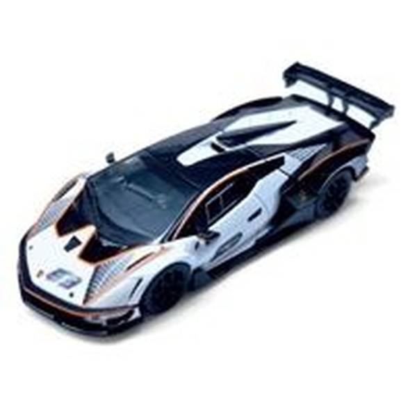 HUNG HING TOYS 1/64 ランボルギーニ エッセンサ SCV12 ビアンコ・シデラーレ 完成品ミニカー HS00402