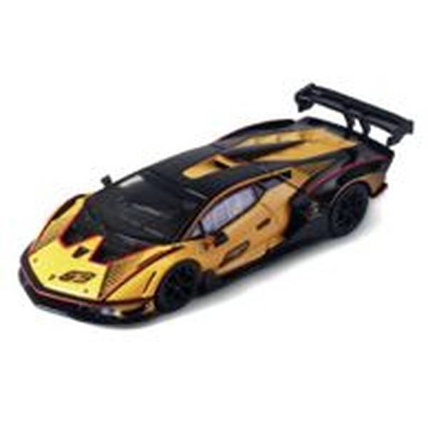 HUNG HING TOYS 1/64 ランボルギーニ エッセンサ SCV12 イエロー 完成品ミニカー HS00403