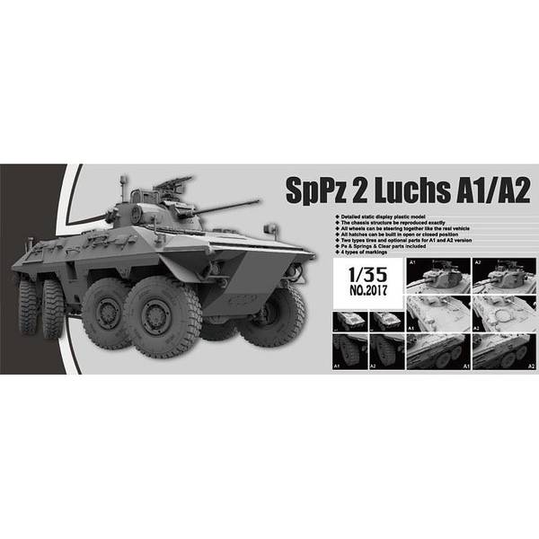 タコム 1/35 ドイツ連邦軍装輪装甲車 SpPz 2 ルクス A1/A2 2in1