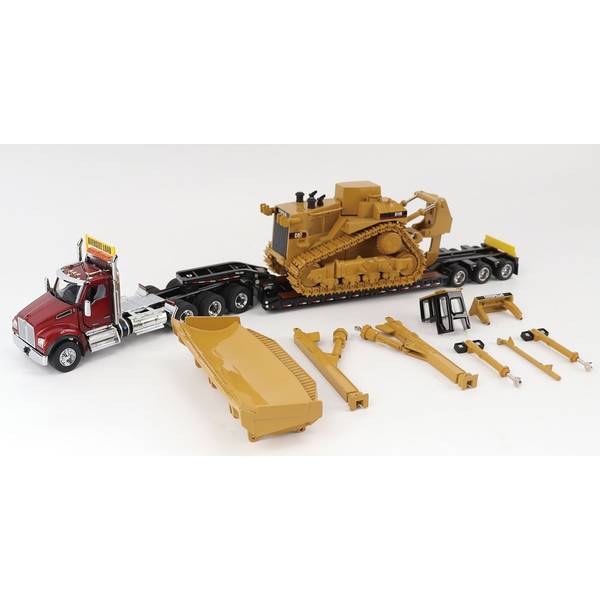ファーストギア　ダンプ重機積載トレーラー　ブルドーザー　2セット 1/50 Amazon.co.jp: ファーストギア ダンプ重機積載トレーラー