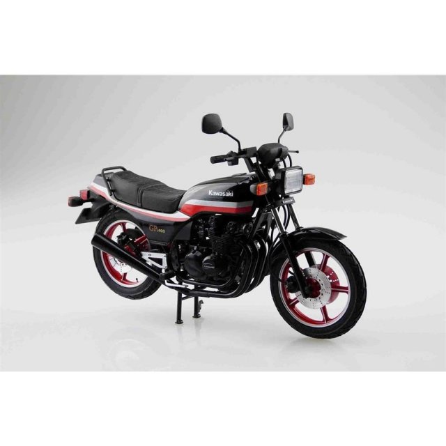 アオシマ 1/12 カワサキ Z400GP カスタムパーツ付き スケール