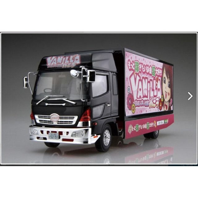 高収入求人トラック　バニラ　プラモデル　美品 アオシマ 1/32 高収入求人情報 バニラ宣伝カー スケール