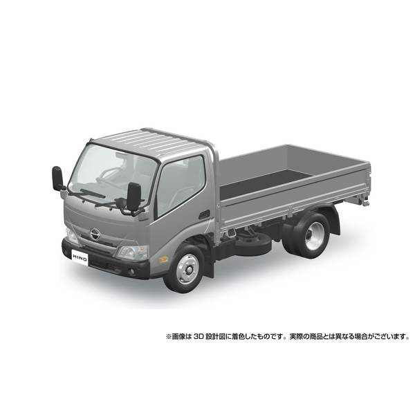 アオシマ 1/32 楽プラ スナップキット No.23-SR 日野 デュトロ 平ボデー(シルバー) スケールモデル 4905083067246