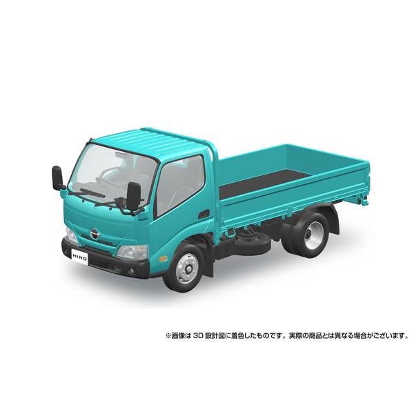 アオシマ 1/32 楽プラ スナップキット No.23-TE 日野 デュトロ 平ボデー(ターコイズ) スケールモデル 4905083067253