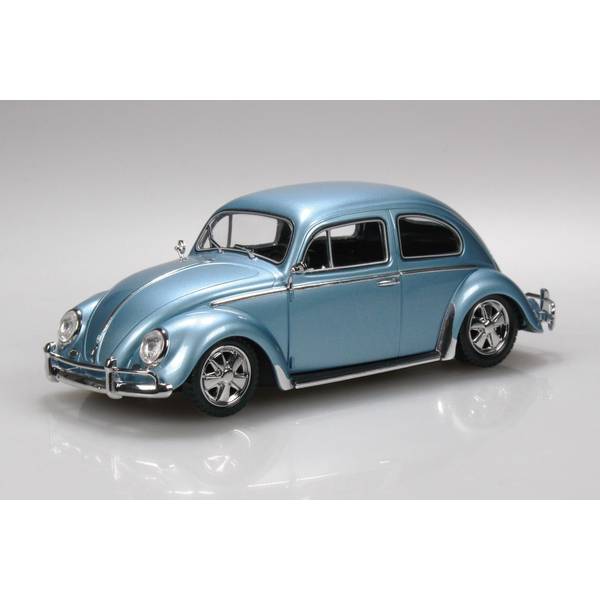 【5月予約】アオシマ 1/32 楽プラ スナップキット No.20CU-SS フォルクスワーゲン ビートル カスタム(ストラトシルバー) スケールモデル 4905083068052