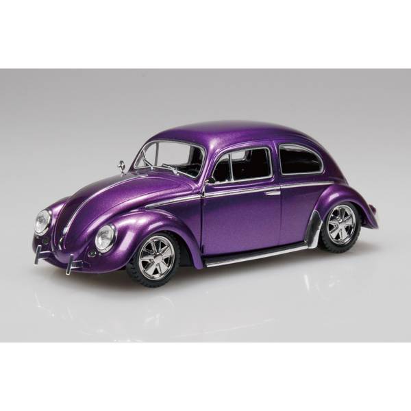 【5月予約】アオシマ 1/32 楽プラ スナップキット No.20CU-MP フォルクスワーゲン ビートル カスタム(メタリックパープル) スケールモデル 4905083068076