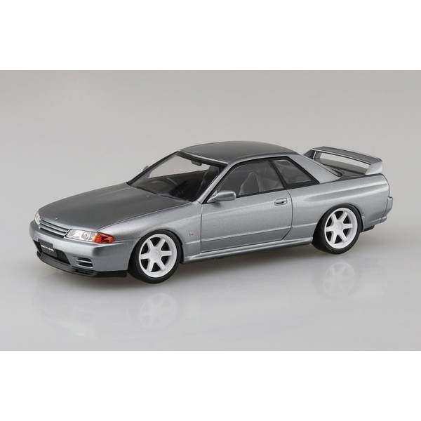 アオシマ 1/32 ニッサン R32スカイラインGT-R カスタムホイール(スパークシルバー) スケールモデル 14CU-SS