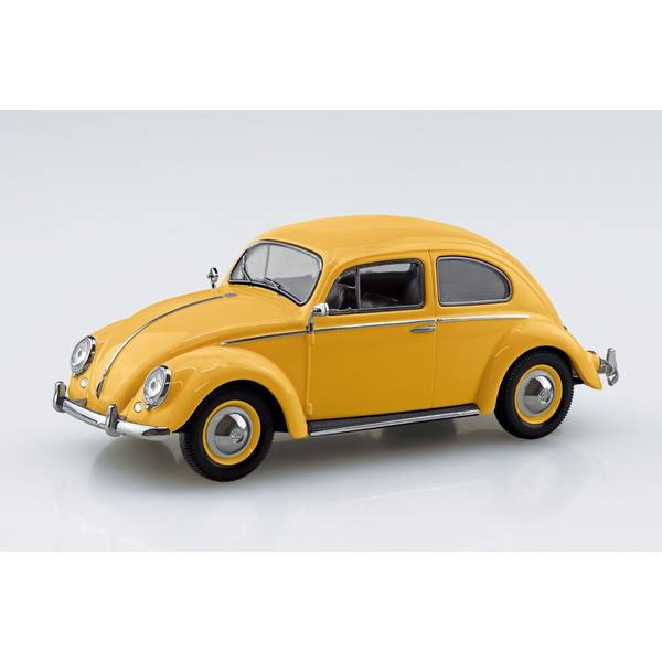 【11月予約】アオシマ 1/32 楽プラ スナップキット No.20-PY フォルクスワーゲン ビートル(ポスタルイエロー) スケールモデル 4905083203453