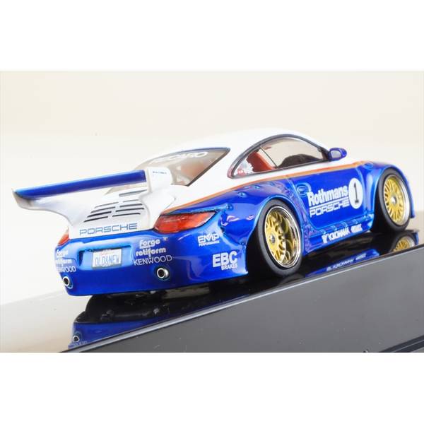 イクソ 1/43 Old and New ポルシェ 997 No.1 ホワイト/ブルー 完成品