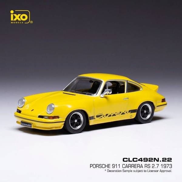 イクソ 1/43 ポルシェ 911 カレラ RS 2.7 1973 イエロー 完成品ミニカー CLC492N