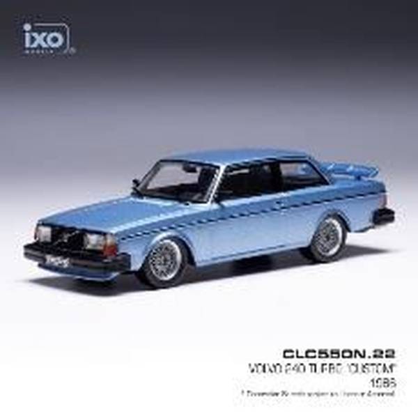 イクソ 1/43 ボルボ 240 ターボ カスタム 1986 メタリックライトブルー 完成品ミニカー CLC550N