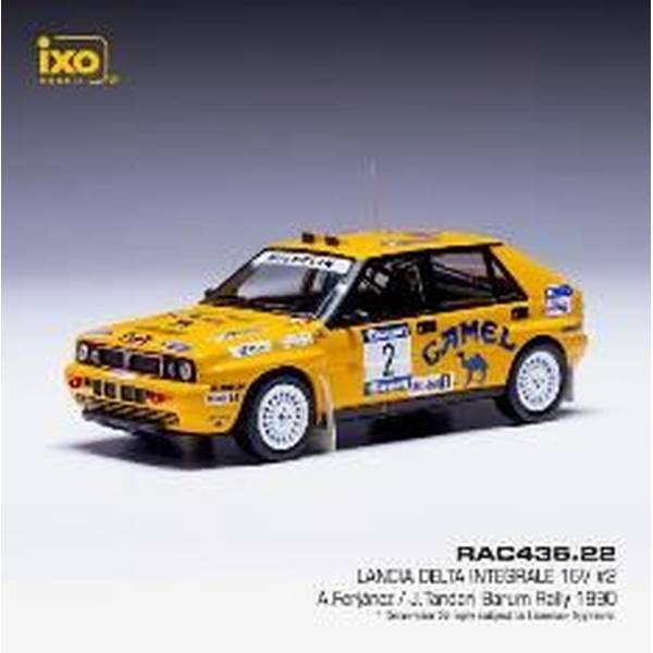 イクソ 1/43 ランチア デルタ インテグラーレ 16V No.2 1990 ERC バルムラリー A.Ferjancz/J.Tandari 完成品ミニカー RAC436