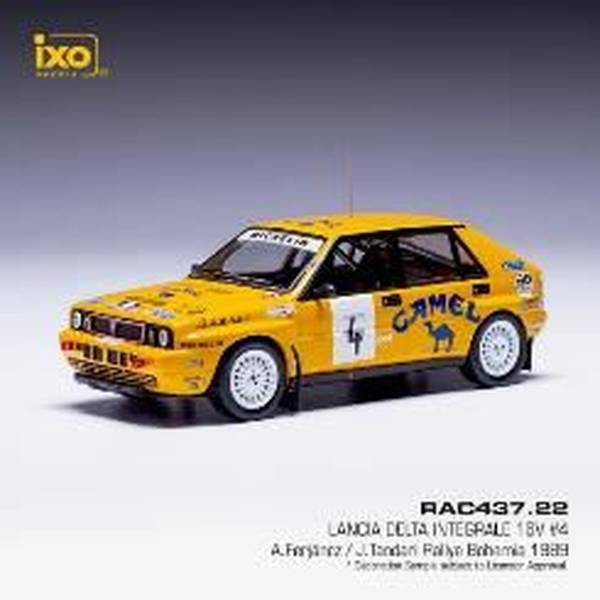 イクソ 1/43 ランチア デルタ インテグラーレ 16V No.4 1989 ERC ラリー・ボヘミア A.Ferjancz/J.Tandari 完成品ミニカー RAC437