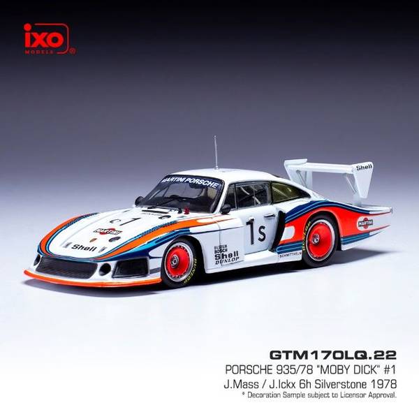 イクソ 1/43 ポルシェ 935/78 モビーディック No.1 1978 シルバーストーン6時間 J.Mass/J.イクス 完成品ミニカー GTM170LQ