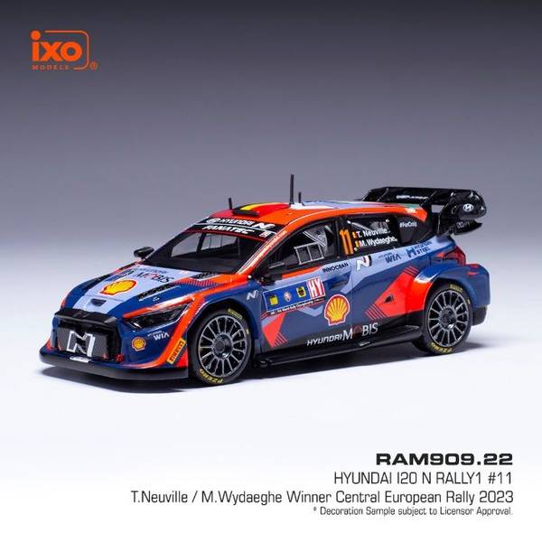 イクソ 1/43 ヒョンデ i20 N ラリー1 No.11 2023 WRC セントラルヨーロピアン・ラリー ウィナー T.ヌービル/M.ウィダグ 完成品ミニカー RAM909