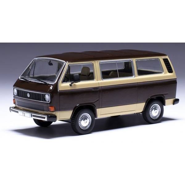 イクソ 1/43 フォルクスワーゲン タイプ2 T3 カラベル 1981 ブラウン/ベージュ 完成品ミニカー CLC573N
