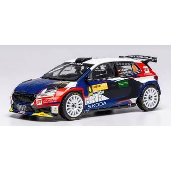 イクソ 1/43 シュコダ ファビア RS ラリー2 No.4 2024 Lavanttal ラリー ウィナー J.Wagner/H.Ostlender 完成品ミニカー RAM950