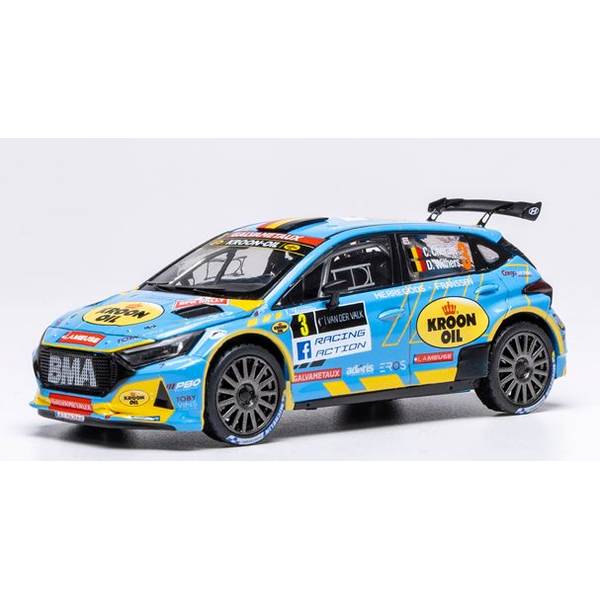 【6月予約】イクソ 1/43 ヒョンデ i20 ラリー2 No.3 2024 スパ・ラリー ベルギー・ラリー チャンピオン C.Cherain/D.Withers 完成品ミニカー RAM964