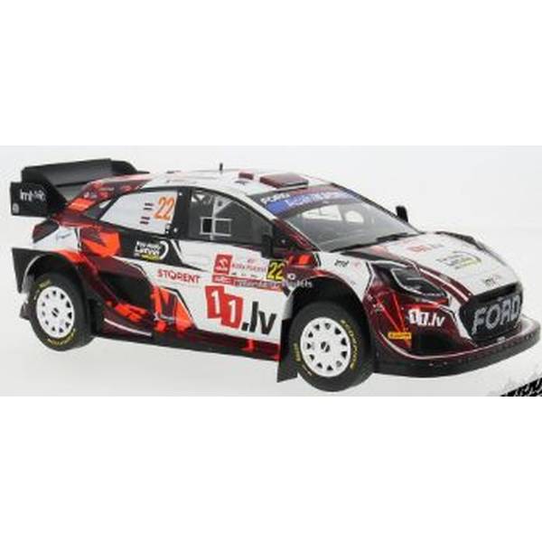イクソ 1/18 フォード プーマ ラリー1 ハイブリッド No.22 2024 WRC ラリー・ポーランド M.Sesks/R.Francis 完成品ミニカー 18RMC215