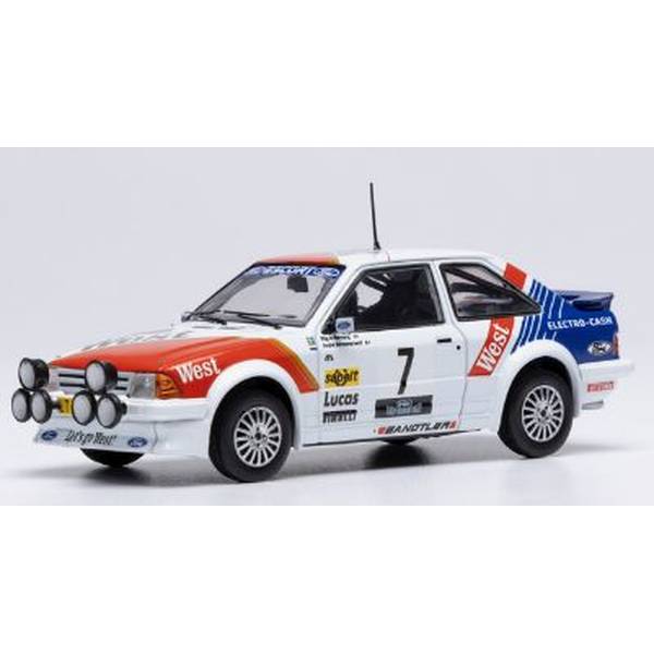 【3月予約】イクソ 1/43 フォード エスコート MKIII RS ターボ No.7 1985 ハスペンガウラリー S.Andervang/A.Schoonenwolf 完成品ミニカー RAC452A