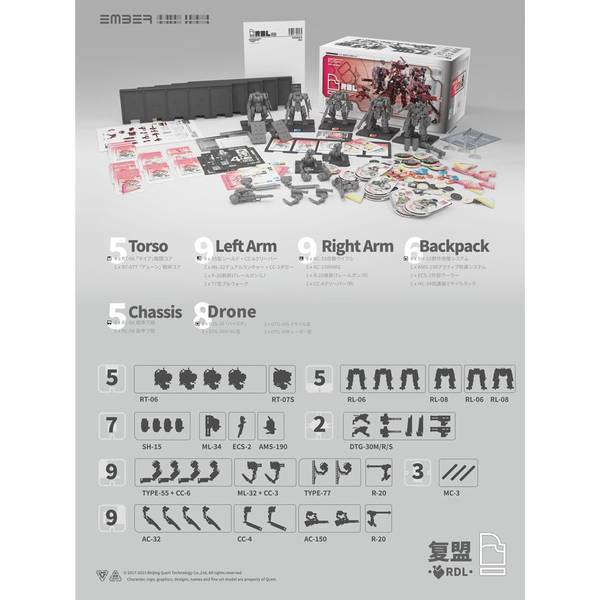 8月予約】コトブキヤ RDLコアパック 「エンバー：オブシディアン
