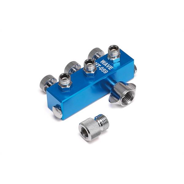 ウェーブ HG 3連ホースジョイント[アルミボディ] 模型用グッズ HT059