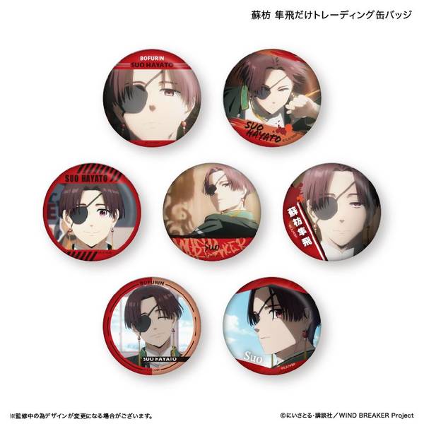 【5月予約】WIND BREAKER だけ缶 蘇枋 隼飛だけトレーディング缶バッジ [全7種] 7個入BOX キャラグッズ 4947864103231