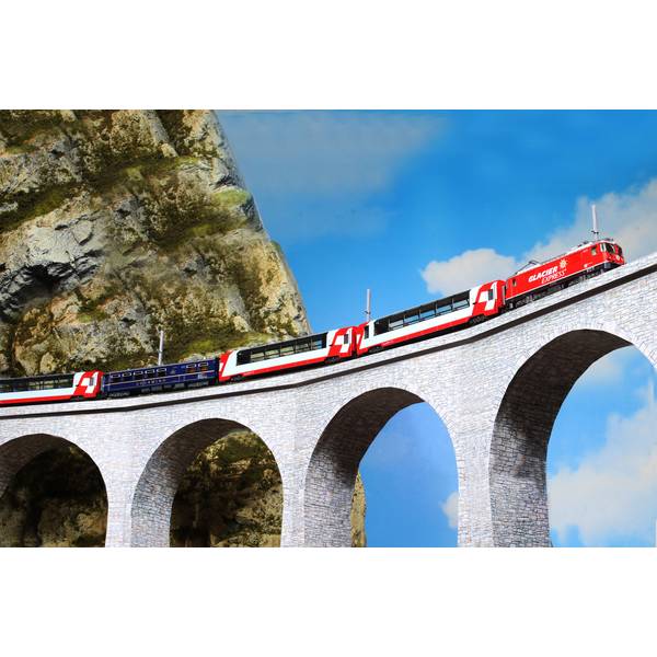 BEMO ベルニナ急行　８両セット レーティッシュ鉄道 ベルニナ急行セット ABe 8/12 3502 KATO 10