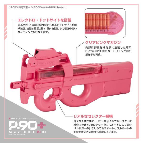 東京マルイ 電動ガンプラス No.4 ガンゲイル・オンライン コラボモデル P-90プラス Ver.LLENN トイガン 4952839171146【18歳以上】