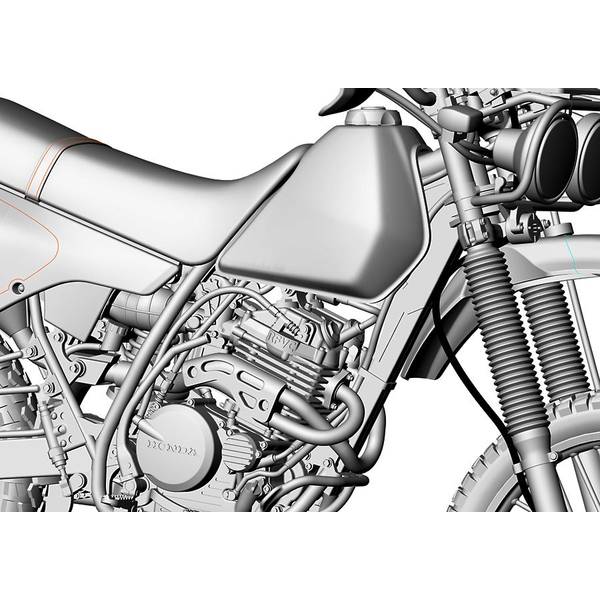 ハセガワ 1/12 ホンダ XLR BAJA(MD22)(1991) スケールモデル BK16