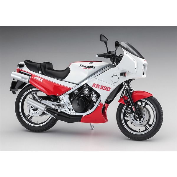 Kawasaki KR 250 1/12スケールモデル 1/12 カワサキ KR250 (KR250A) “ホワイト/レッドカラー