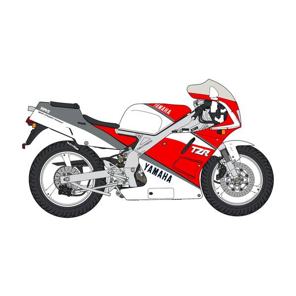 ハセガワ 1/12 ヤマハ TZR250 (3MA) (1989)用 エッチング パーツ
