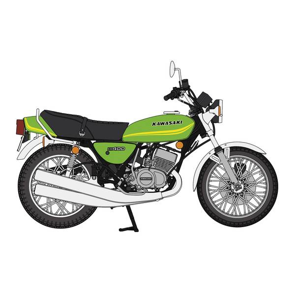 【4月予約】ハセガワ 1/12 カワサキ KH400-A5 スケールモデル 21782