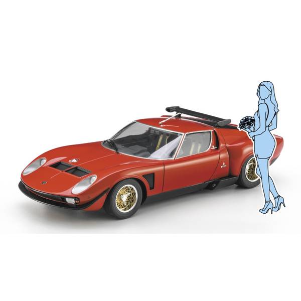【2月予約】ハセガワ 1/24 ランボルギーニ イオタ SVRw/ガールズフィギュア スケールモデル SP679