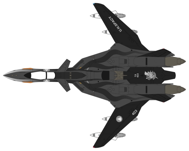 VF-19A ダイキャストモデル マクロス　VF-X2 1/144 ゲーム『マクロス VF-X2』に登場した「VF-19A」の“レイブンズ