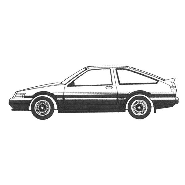 フジミ 1/24 頭文字Dシリーズ No.006 ハチロクレビン 秋山渉 スケールモデル ISD-006