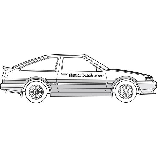 フジミ 1/24 頭文字Dシリーズ No.019 トレノAE86 カーボンボンネット藤原拓海 スケールモデル ISD-019
