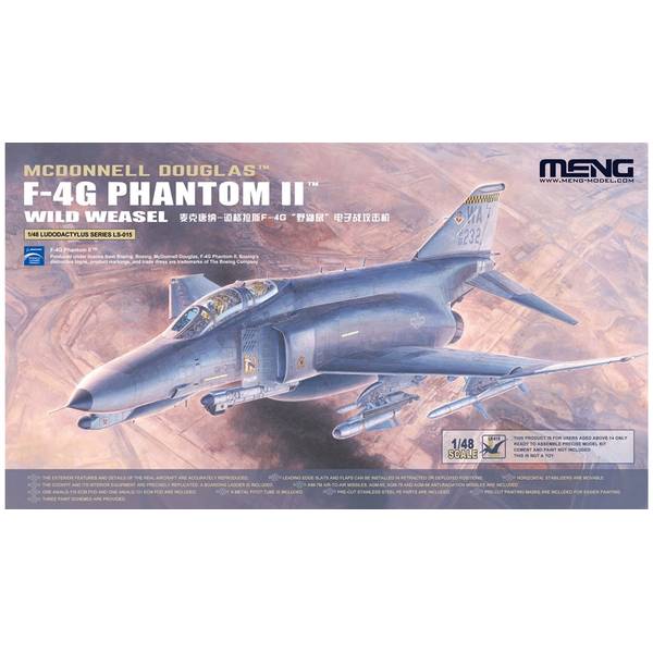 モンモデル 1/48 F-4G ファントムII ワイルド・ウィーゼル 電子戦機 スケールモデル MLS015