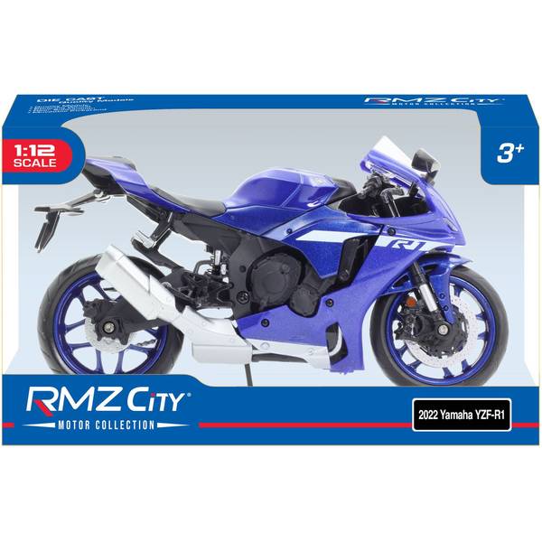 童友社 1/12 ヤマハ YZF-R1 2022 ブルー 完成品ミニカー 4975406502389