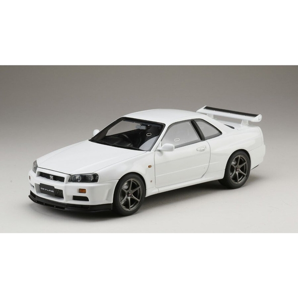 1/18 ニッサン スカイライン GT-R V '99 BNR34 ホワイト 完成品ミニカー HJ1809W