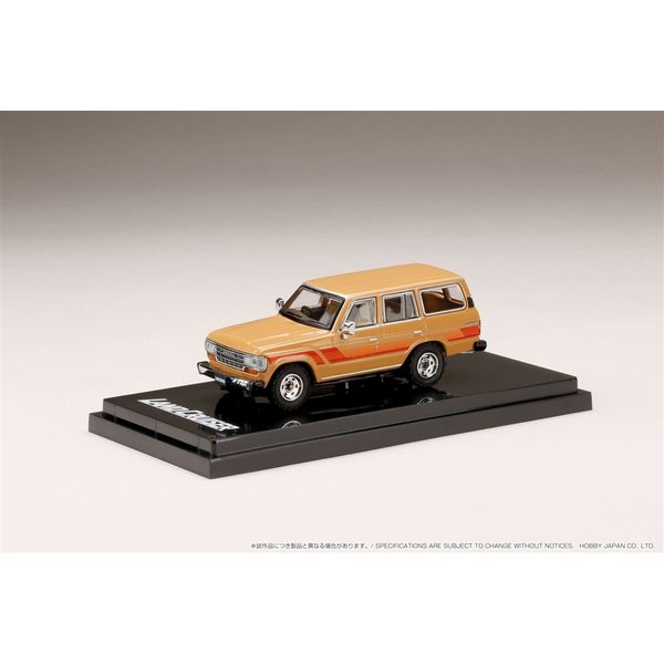 ホビージャパン 1/64 トヨタ ランドクルーザー 60 GX 1988/オプションサイドステッカー ベージュ 完成品ミニカー HJ642039BBG